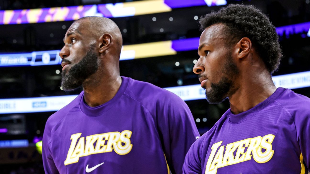 Bronny on LeBron James' Lakers exit: 'He's got his own path' - ESPN