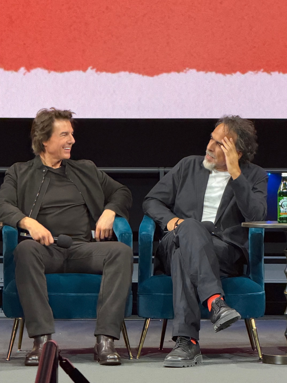Tom Cruise and Alejandro G. Iñárritu at the Academy Museum’s ‘Digger’ screening. Seth Abramovitch