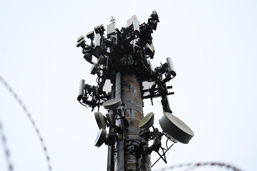 Close up of a mobile tower at Toronto