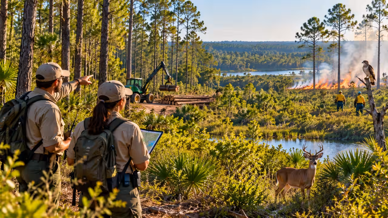 Why will the protected land remain in active forest management