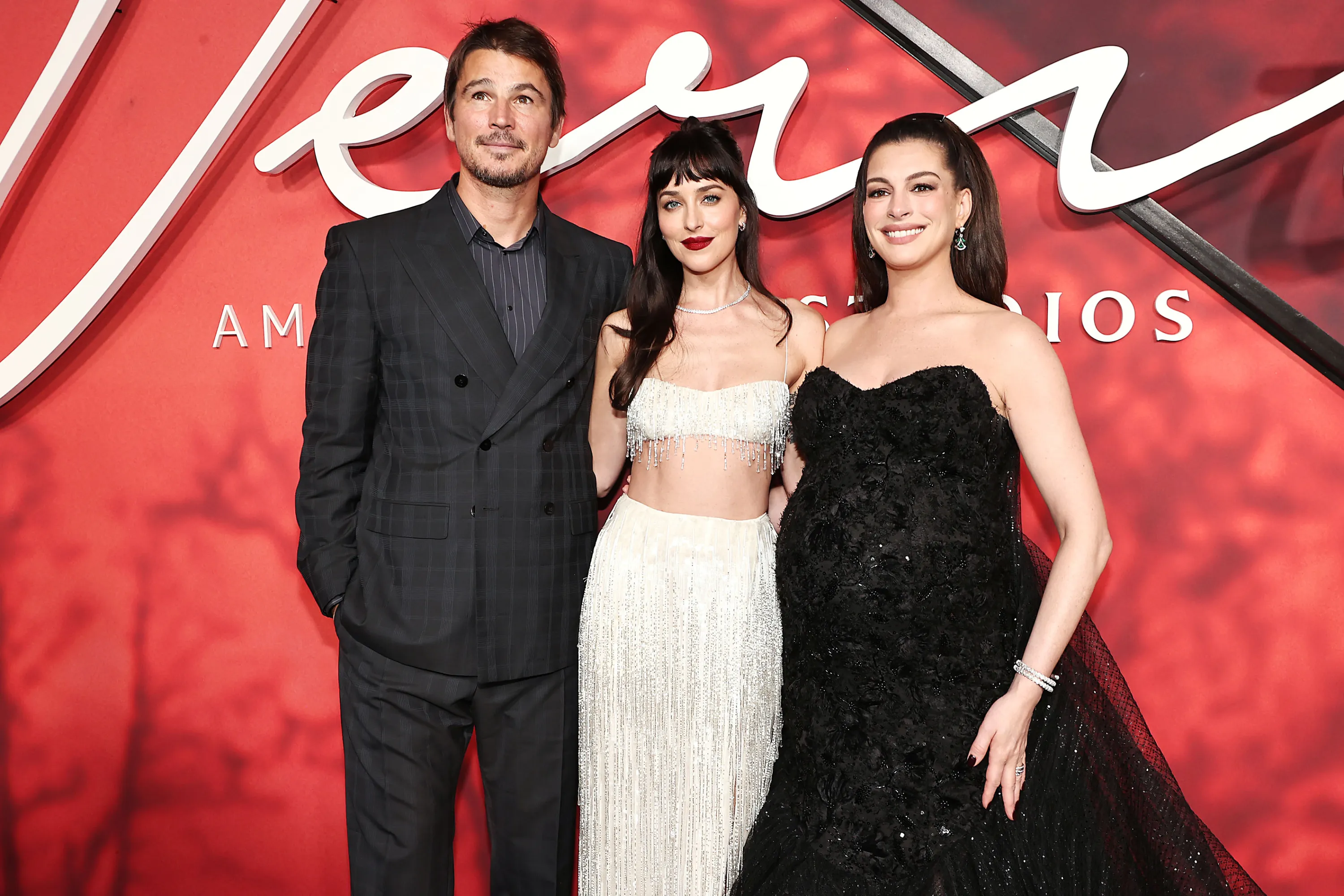 Josh Hartnett, Dakota Johnson and Anne Hathaway at the NYC premiere. Dave Allocca / Starpix