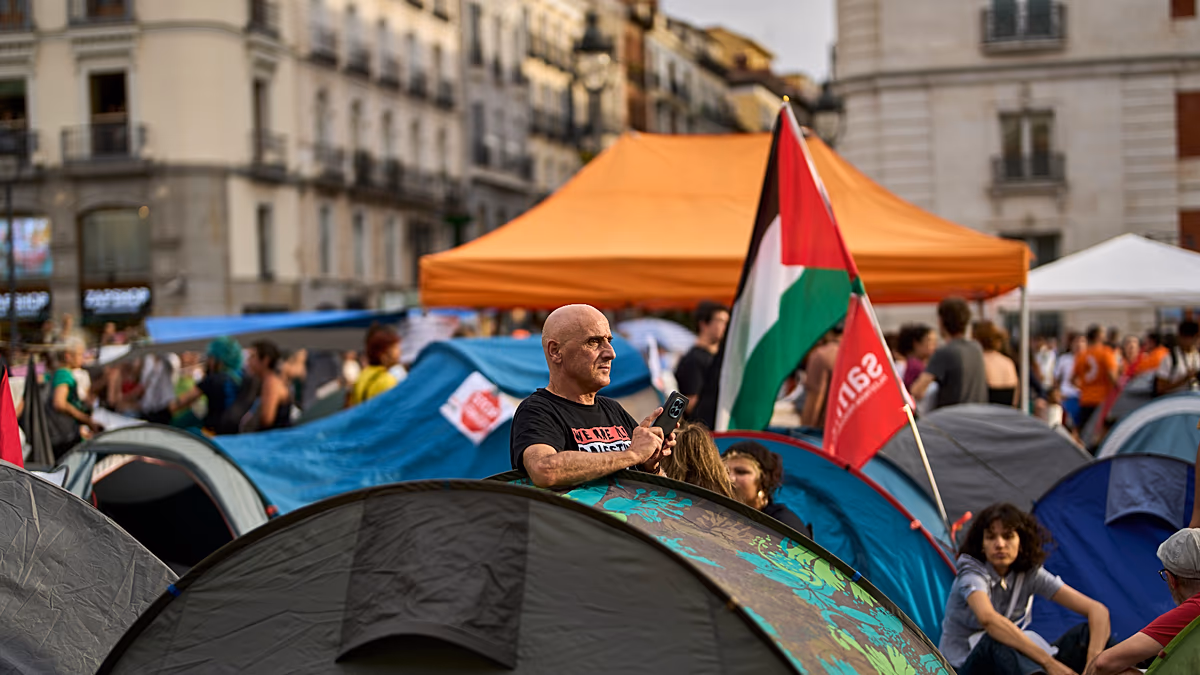 Video. Protesters camp in Madrid as housing crisis sparks anger