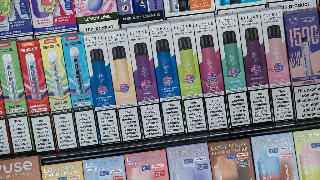 Vapes on sale in a shop
