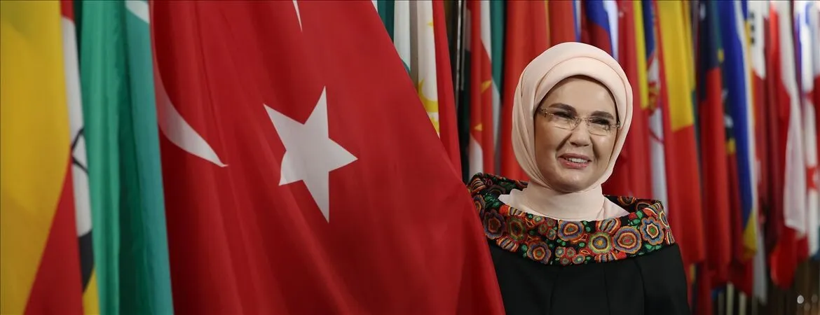 Turkish first lady attends climate, child protection and sustainable development events in New York