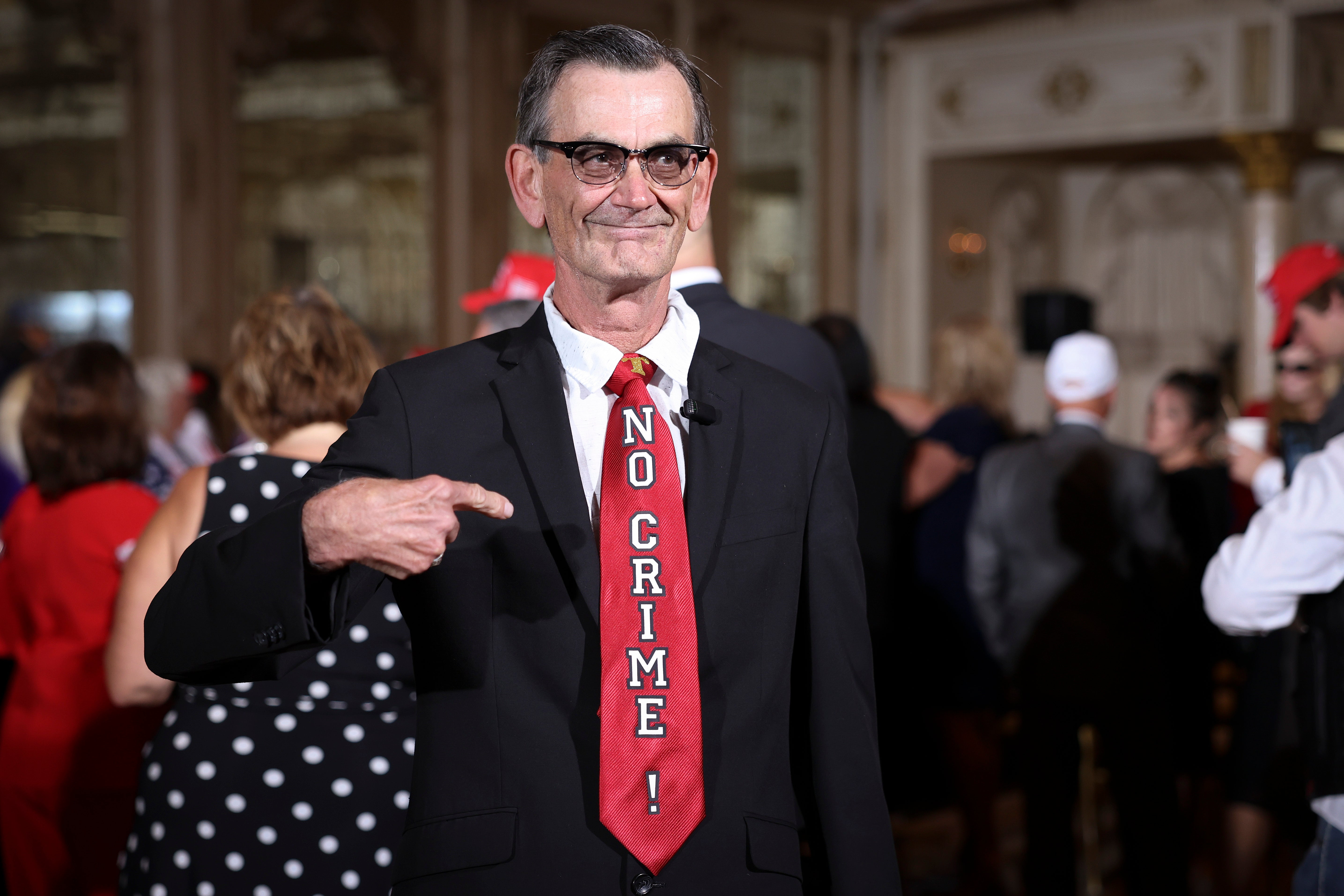Two prominent members, Trisha Hope and Rick Frazier (pictured in 2023), have split from the group after becoming disillusioned with Trump over his handling of the Jeffrey Epstein scandal and the war in Iran