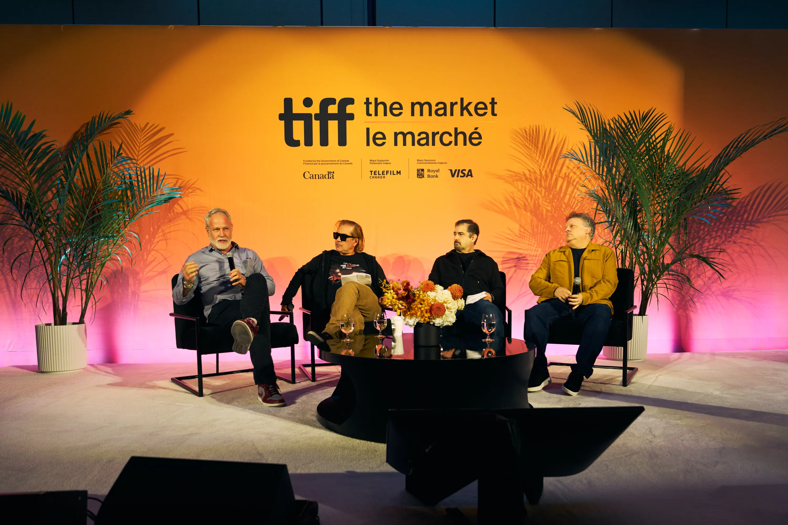Garner, Safai, Kaplan and Togrove at the Toronto International Film Festival in September 2026. Courtesy of Toronto International Film Festival