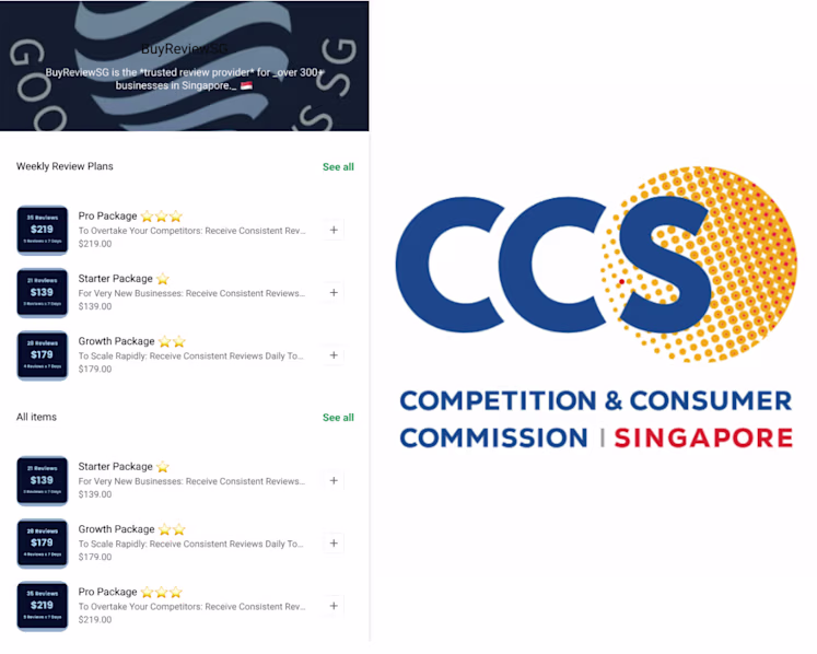 Around 100 businesses caught buying fake reviews in largest probe by Singapore's competition watchdog
