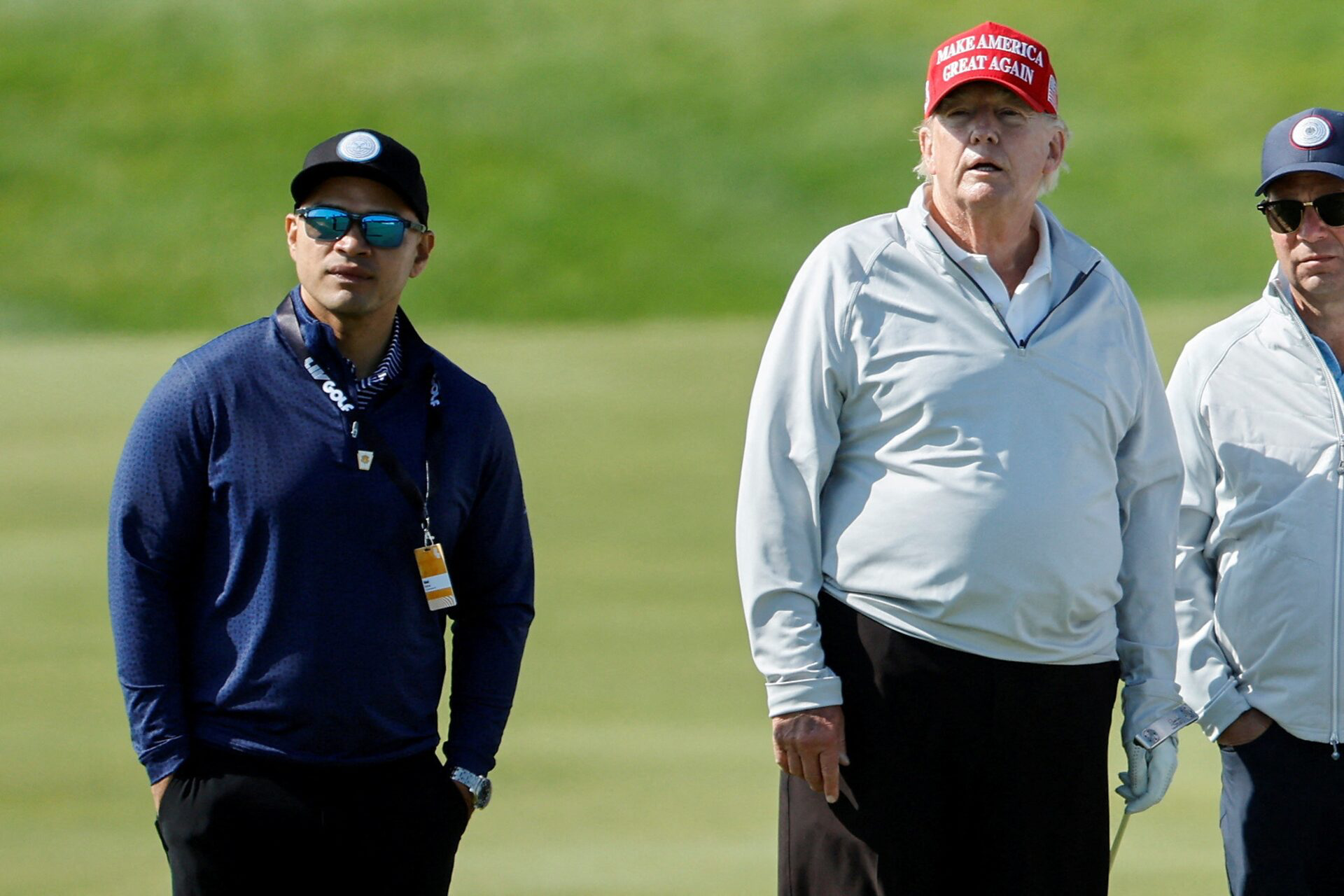 Walt Nauta with Donald Trump. 