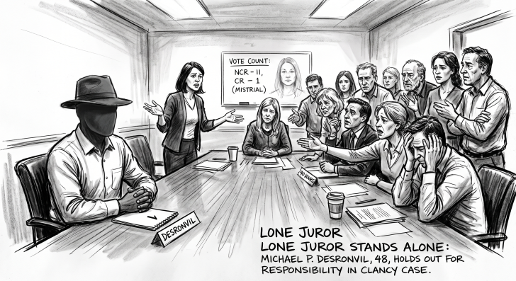 juror, clancy verdict,