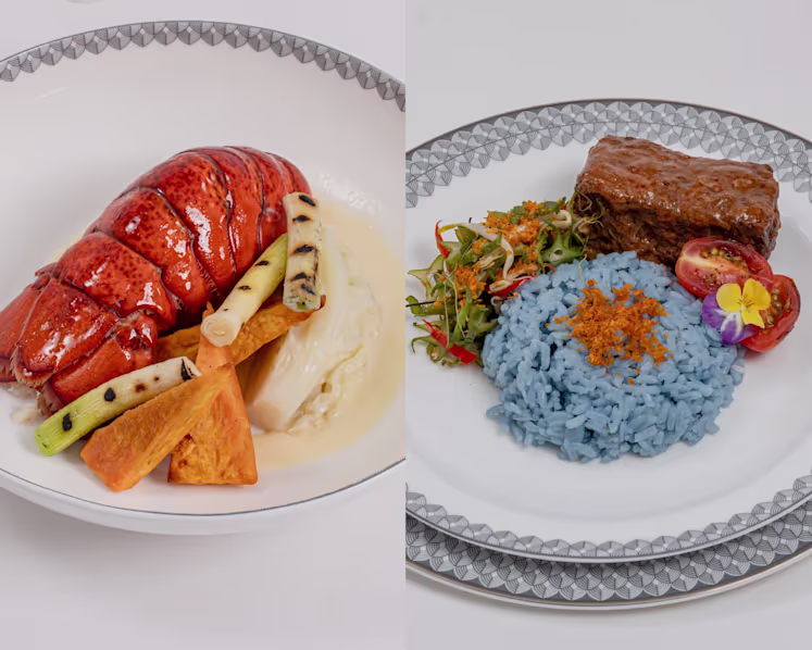 Singapore Airlines unveils new and refreshed in-flight dishes, including poached lobster and beef short rib sambal percik