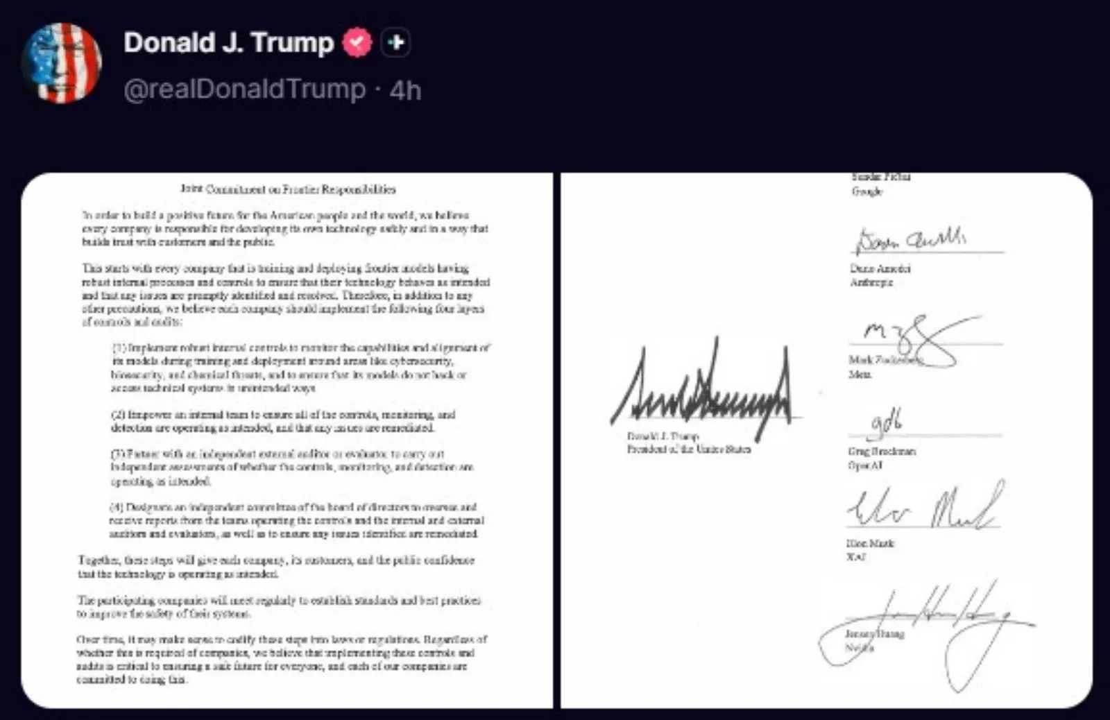 White House accord. 