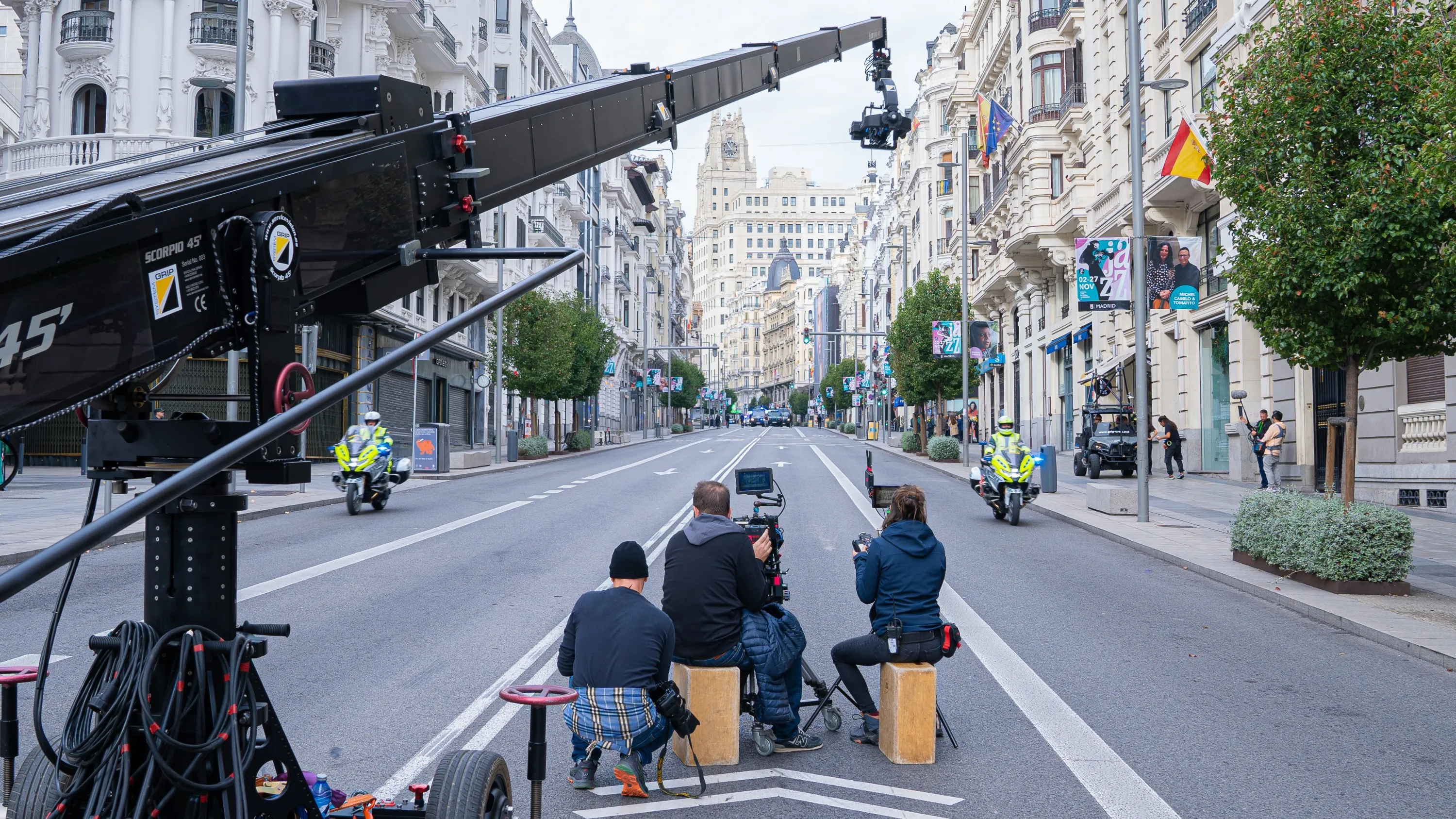 Madrid filming for action-thriller film ‘All the Names of God’ Courtesy of Second Gen Pictures/TriPictures/Madrid Film Office