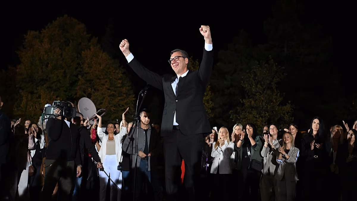 Serbia's President Aleksandar Vučić resigns to run for prime minister in snap elections
