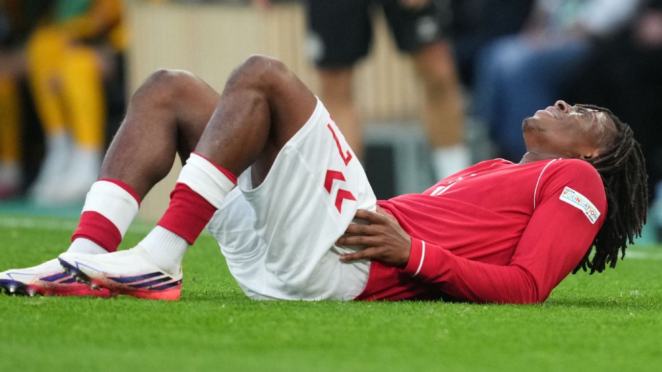 Patrick Dorgu returns to Man United after suspected hamstring injury with Denmark - ESPN