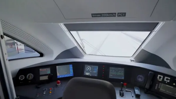 Inside driver cabin of Etihad Rail (Image: Etihad Rail)