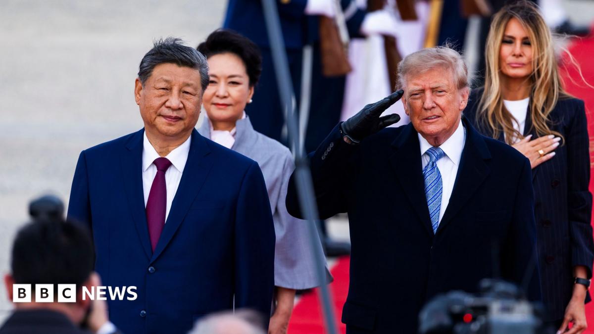 A red carpet and military flyover - How Trump welcomed Xi