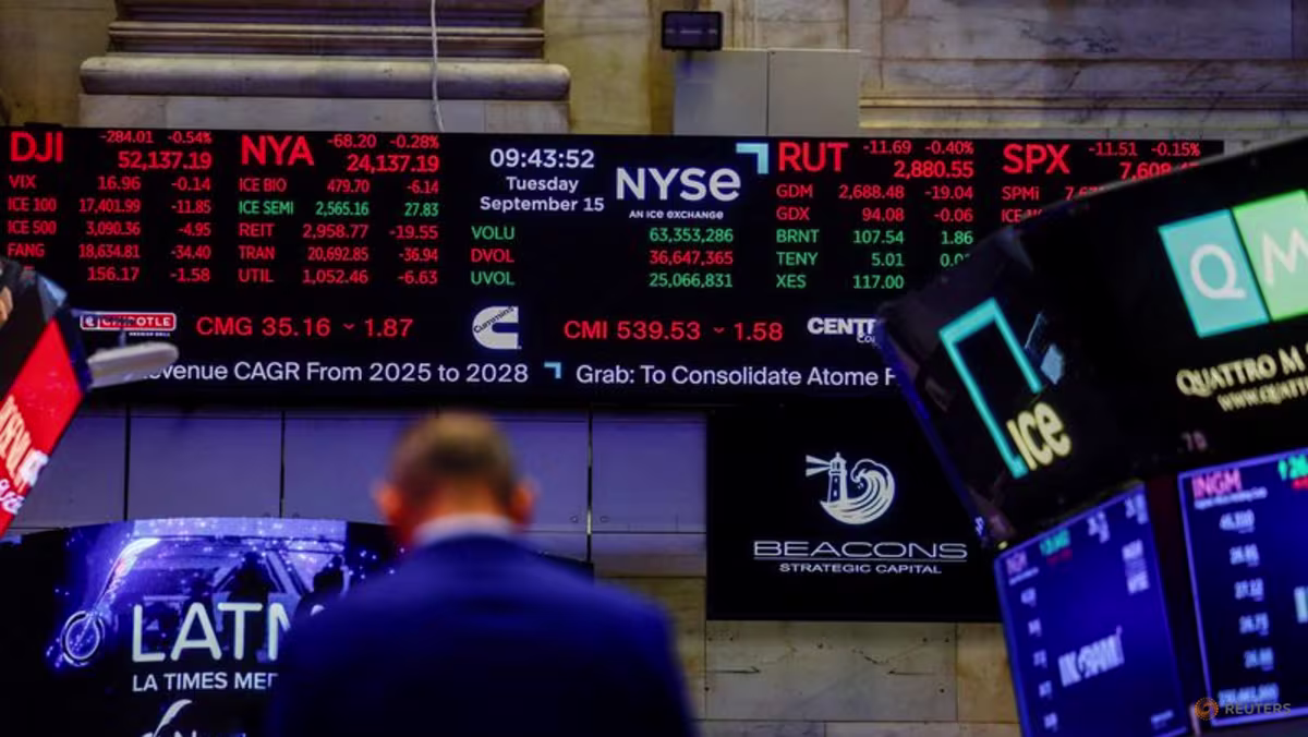 Global stocks weather third-quarter AI, bond and crude maelstrom