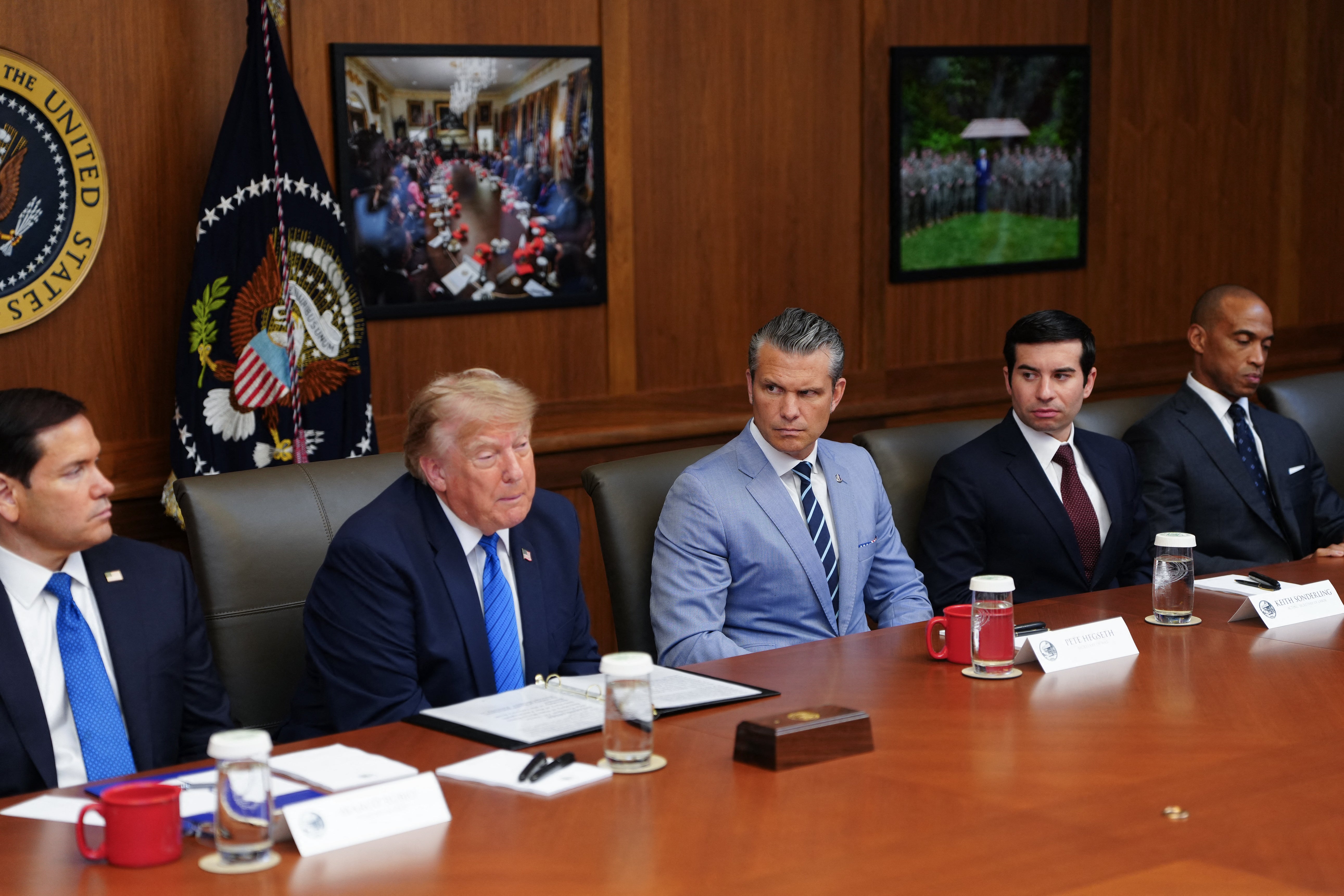 The president has been accused of presiding over a team of ‘head-nodders’ and ‘yes people,’ who are expected to respond to his whims and ‘steer where he’s gonna go’