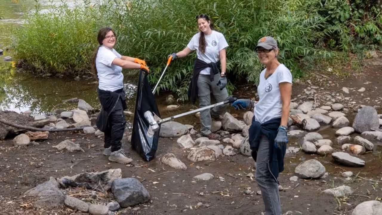 2,500 pounds of litter came directly from the river<br>